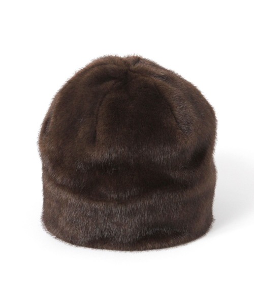 studio CLIP（スタディオクリップ）の「フェイクファーワッチ（ハット・レディース・ベージュ/ブラウン・FREE）」の4枚目の写真