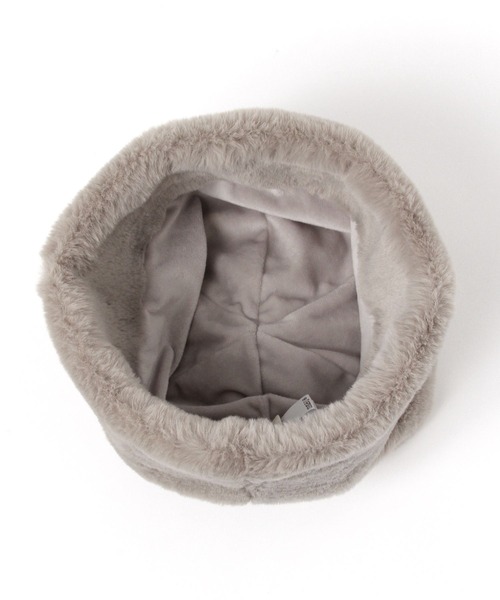 studio CLIP（スタディオクリップ）の「フェイクファーワッチ（ハット・レディース・ベージュ/ブラウン・FREE）」の9枚目の写真