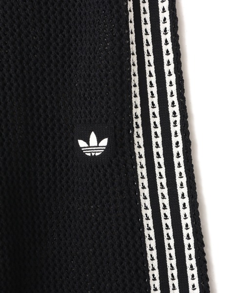 adidas(アディダス)の「adidas KNITTED CROCHET FIREBIRD TRACKPANTS / アディダス ニット クロシェ ファイヤーバード トラックパンツ(その他パンツ・レディース・ブラック・S/M/L)」の7枚目の写真