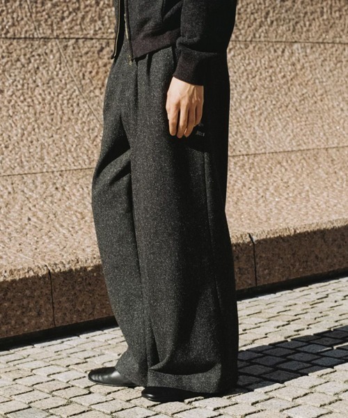 SILK NEP WOOL PANTS（スラックス）｜LIDNM（リドム）のファッション