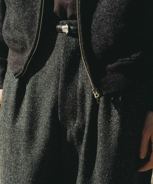 LIDNM（リドム）の「SILK NEP WOOL PANTS（スラックス・メンズ・グレー系その他・MEDIUM/LARGE）」の4枚目の写真