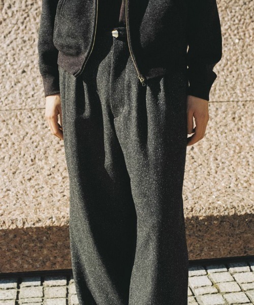 SILK NEP WOOL PANTS（スラックス）｜LIDNM（リドム）のファッション