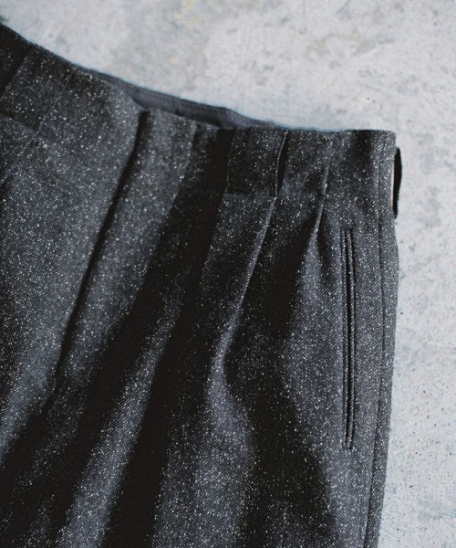 SILK NEP WOOL PANTS（スラックス）｜LIDNM（リドム）のファッション