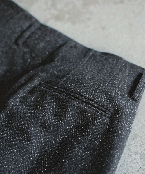 SILK NEP WOOL PANTS（スラックス）｜LIDNM（リドム）のファッション