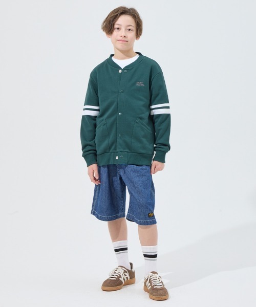 KRIFF MAYER Kid's Collection（クリフメイヤーキッズコレクション）の「【裏毛】チェルシージャケット（カーディガン/ボレロ・キッズ・ネイビー/グリーン/グレー/チャコール・170/160/140/130/120/150）」の14枚目の写真