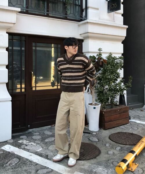 ALYSS（アリス）の「エッセンシャルセミワイドフローチノパンツ[ベージュ]（その他パンツ・メンズ・その他・MEDIUM/LARGE/X-LARGE）」の5枚目の写真