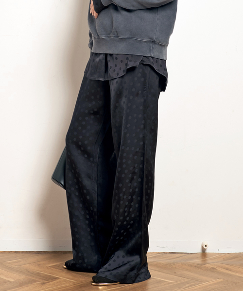 Anine Bing(アニー ビング)の「【ANINE BING/アニン ビン】DOT PANTS(スラックス・レディース・ブラック・FREE)」の11枚目の写真