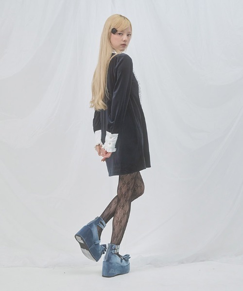 クラシカルベロアワンピース（ワンピース）｜FickleBebe（フィクルベベ