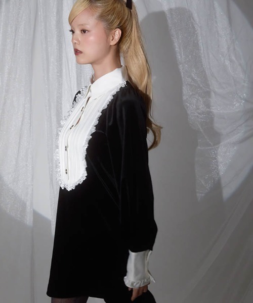 クラシカルベロアワンピース クラシカルベロアワンピース | kawaii -outlet- | axes femme online