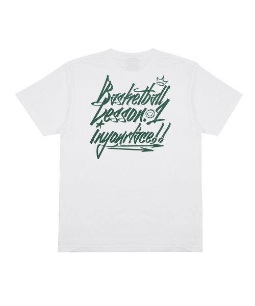 CREAM SODA LAB(クリームソーダラボ)の「バスケットボールレッスン.1 半袖Tシャツ ホワイト グリーン(Tシャツ/カットソー・レディース・その他・LARGE/MEDIUM/X-LARGE/XX-LARGE)」の2枚目の写真
