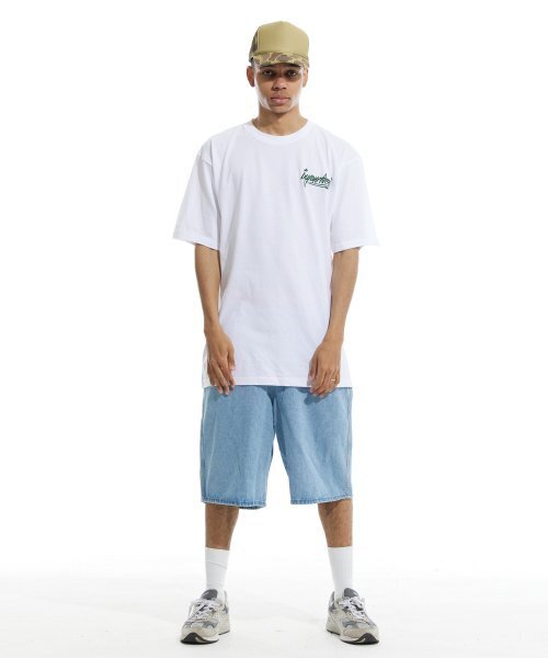 CREAM SODA LAB(クリームソーダラボ)の「バスケットボールレッスン.1 半袖Tシャツ ホワイト グリーン(Tシャツ/カットソー・レディース・その他・LARGE/MEDIUM/X-LARGE/XX-LARGE)」の4枚目の写真
