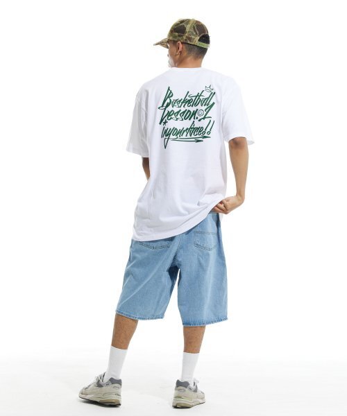 CREAM SODA LAB(クリームソーダラボ)の「バスケットボールレッスン.1 半袖Tシャツ ホワイト グリーン(Tシャツ/カットソー・レディース・その他・LARGE/MEDIUM/X-LARGE/XX-LARGE)」の7枚目の写真