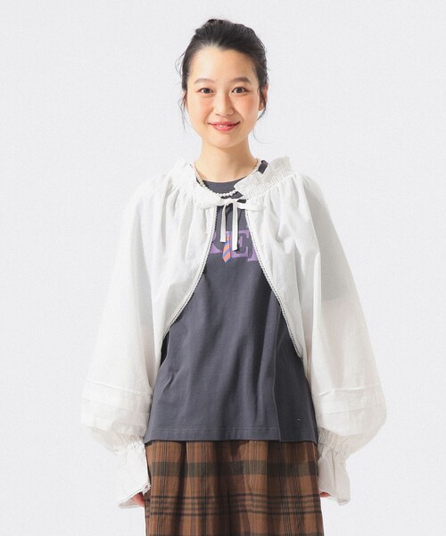 BEAMS BOY（ビームスボーイ）の「ユーロ ドロワーズ アレンジ ブラウス（シャツ/ブラウス・レディース・オフホワイト/ブラック・ONE SIZE）」の16枚目の写真