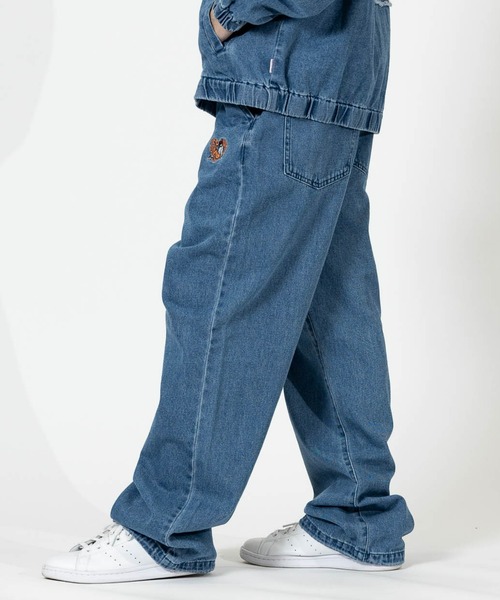 Red Cap Girl（レッドキャプガール）の「【a-r】〔RedCapGirl/レッドキャップガール〕ハート刺繍 裾ドローコード ワイドデニム（デニムパンツ・メンズ・ブラック/ブルー/スミクロ・LARGE/MEDIUM）」の22枚目の写真