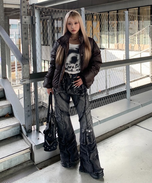 lilful（リルフル）の「【26年春夏新作】Y2K ウォッシュ加工 ダメージ