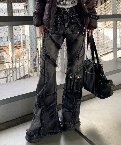 lilful（リルフル）の「【26年春夏新作】Y2K ウォッシュ加工 ダメージ