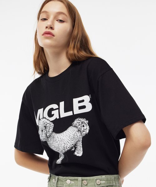 MATCHGLOBE(マッチグローブ)の「ベイビープードルボックスTシャツ(ブラック)(Tシャツ/カットソー・レディース・その他・FREE)」の3枚目の写真