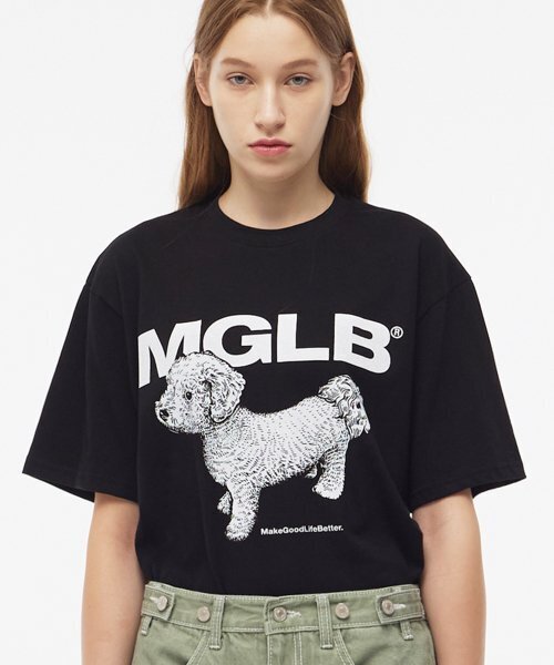 MATCHGLOBE(マッチグローブ)の「ベイビープードルボックスTシャツ(ブラック)(Tシャツ/カットソー・レディース・その他・FREE)」の4枚目の写真