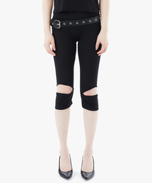HALOMINIUM（ハロミニウムー）の「Sheer Check Leggings / Black（レギンス/スパッツ）」