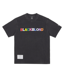 ビビディ アンカバー カラーズ ロゴ ピグメント 半袖Tシャツ (ヴィンテージブラック)