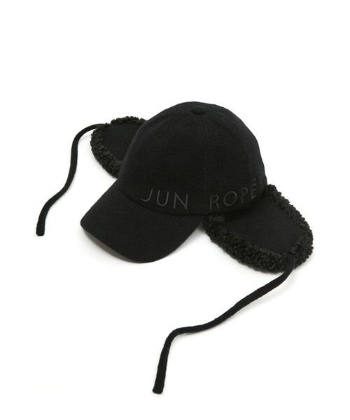 JUN&ROPE'(ジュンアンドロペ)の「ボア耳当て付きキャップ(キャップ・レディース・ブラック/ホワイト・FREE)」の20枚目の写真