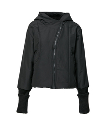 FLAREUP（フレアアップ）の「Hooded Asymmetrical Puffer Jacket (FL-053_Black)（ダウンジャケット/コート）」