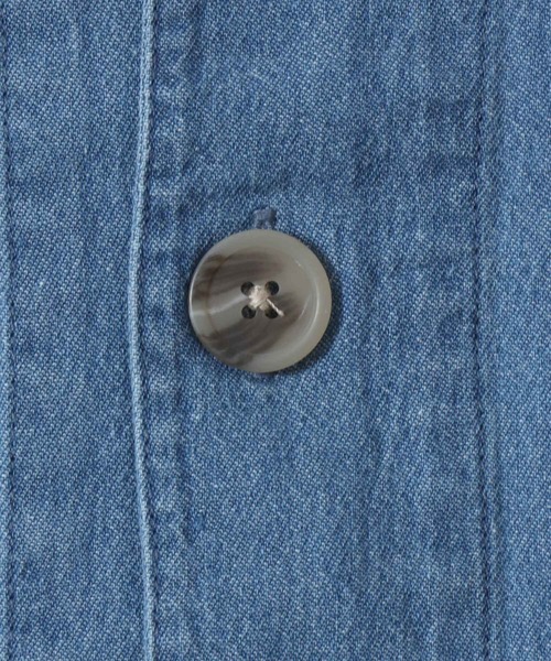 SITRY（シトリー）の「Denim Coverall Jacket/オーバーサイズ デニムカバーオール デニムジャケット デニムシャツ（カバーオール・メンズ・ブルー/ネイビー・M/L/LL）」の10枚目の写真