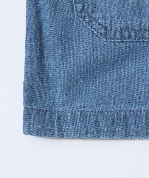 SITRY（シトリー）の「Denim Coverall Jacket/オーバーサイズ デニムカバーオール デニムジャケット デニムシャツ（カバーオール・メンズ・ブルー/ネイビー・M/L/LL）」の15枚目の写真