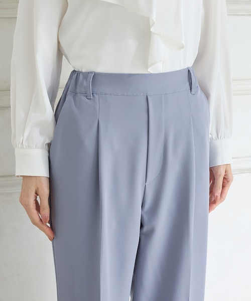 Honeys（ハニーズ）の「【美ージー・ストレッチ・マシンウォッシャブル・イージーケア】美ージーストレート（股下６３ｃｍ）（スラックス・レディース・ネイビー/ベージュ/ライトグレー系2/ブラック/グレイッシュブルー/ライトグレー系1・3L/L/LL/M/S/SS）」の20枚目の写真