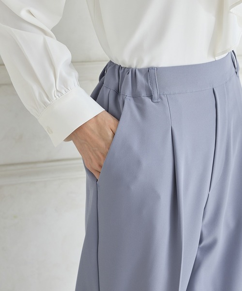 Honeys（ハニーズ）の「【美ージー・ストレッチ・マシンウォッシャブル・イージーケア】美ージーストレート（股下６３ｃｍ）（スラックス・レディース・ネイビー/ベージュ/ライトグレー系2/ブラック/グレイッシュブルー/ライトグレー系1・3L/L/LL/M/S/SS）」の11枚目の写真