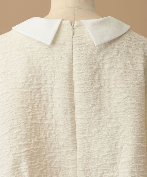 A part by（アパートバイ）の「【セレモニー】C*ジャガードブラウスセットアップ（スーツセット・レディース・アイボリー/ネイビー・MEDIUM/SMALL）」の12枚目の写真