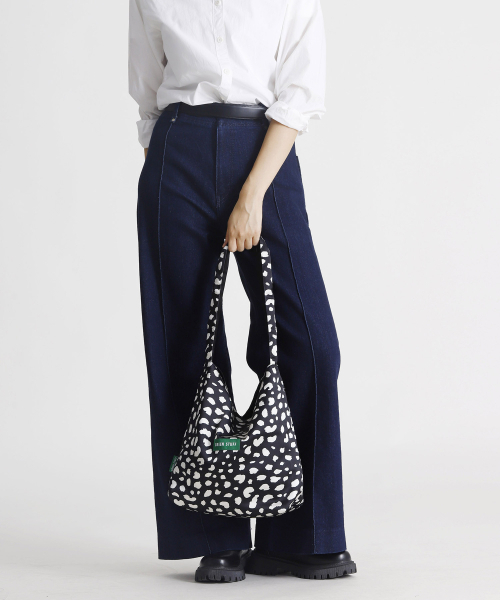 GREEN STUFF(グリーンスタッフ)の「seem full bag 62 - silky leopard black(エコバッグ/サブバッグ・レディース・その他・FREE)」の7枚目の写真