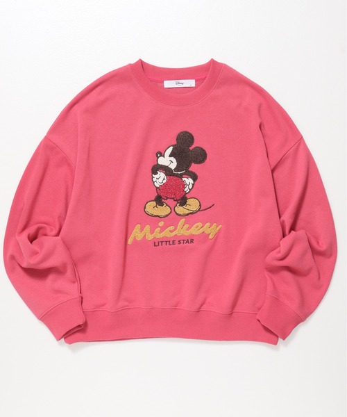 Disney(ディズニー)の「【DISNEY/ディズニー】ミッキーマウス&ピクサー サガラ刺繍クルーネックトレーナー(WIDE)(スウェット・レディース・ブラック/クリーム/パープル/レッド系・LARGE/MEDIUM)」の11枚目の写真