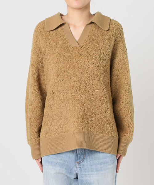 【美品✨】Plage ニットプルオーバー　ウール　ベージュ　秋冬活躍 LOOSE TURTLE NECK プルオーバー（ニット／セーター）｜Plage