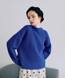 LA MARINE FRANCAISE（マリン フランセーズ）の「片畦ボーダーボトルネックニット（ニット/セーター）」