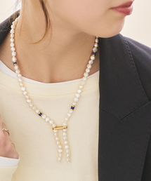Spick & Span | EO / イオ Pearl & Lapis Lazuli ラリアットネックレス(ネックレス)