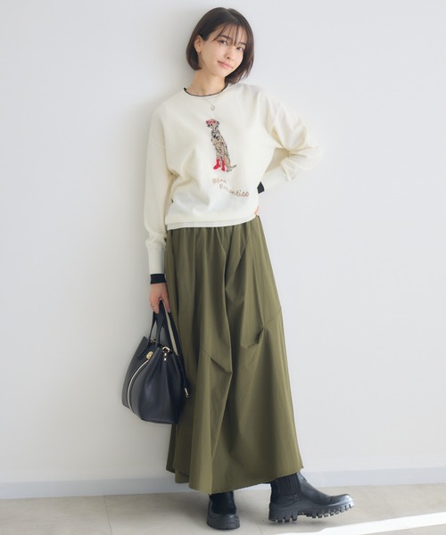 KATHARINE ROSS（キャサリンロス）の「【KATHARINE ROSS】ランダムタックスカート（スカート・レディース・ブラック/カーキ/チャコールグレー・FREE）」の13枚目の写真