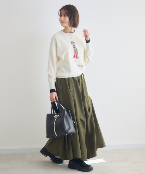 KATHARINE ROSS（キャサリンロス）の「【KATHARINE ROSS】ランダムタックスカート（スカート・レディース・ブラック/カーキ/チャコールグレー・FREE）」の14枚目の写真