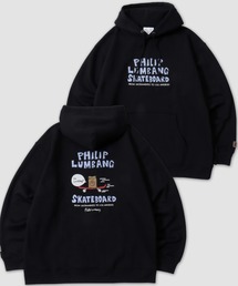 Philip Lumbang（フィリップランバン）の「Philip Lumbang/フィリップ・ランバン 裏起毛 オーバーサイズ バックプリント ワンポイント刺繍 フーディー プルパーカー レディース メンズ（パーカー）」