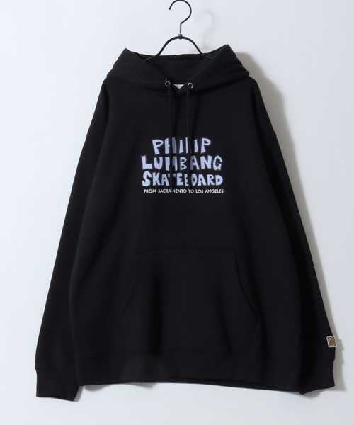 Philip Lumbang(フィリップランバン)の「Philip Lumbang/フィリップ・ランバン 裏起毛 オーバーサイズ バックプリント ワンポイント刺繍 フーディー プルパーカー レディース メンズ(パーカー・メンズ・グレイッシュベージュ/ホワイト/チャコール/ブラック/ブルー・XL/M/L)」の8枚目の写真