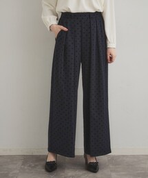 フロッキードットパンツ