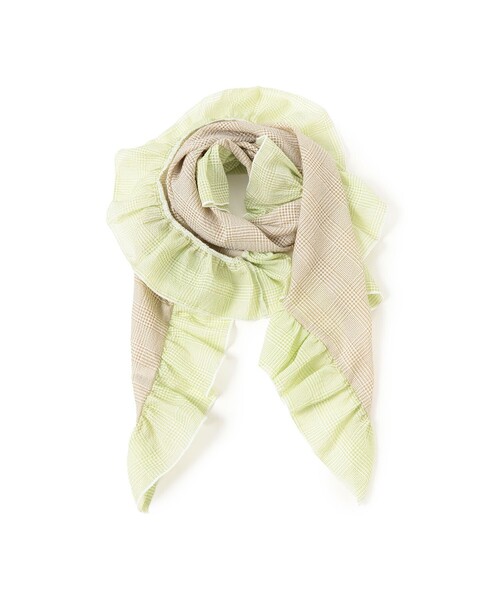 BEAMS BOY(ビームスボーイ)の「2トーン フリル ストール(ストール/ショール・レディース・パープル/ベージュ・ONE SIZE)」の1枚目の写真