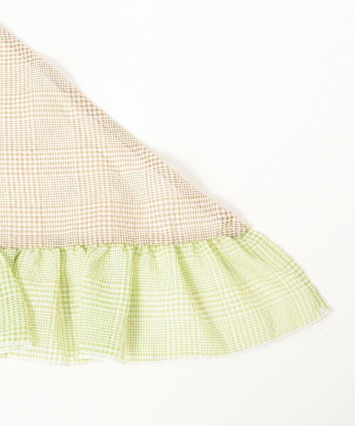 BEAMS BOY(ビームスボーイ)の「2トーン フリル ストール(ストール/ショール・レディース・パープル/ベージュ・ONE SIZE)」の4枚目の写真