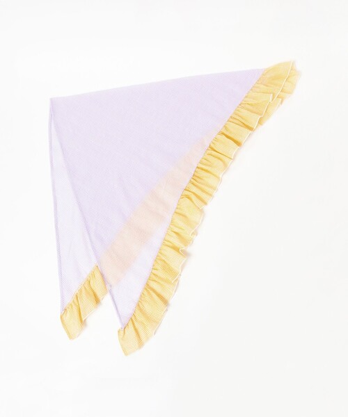 BEAMS BOY(ビームスボーイ)の「2トーン フリル ストール(ストール/ショール・レディース・パープル/ベージュ・ONE SIZE)」の6枚目の写真