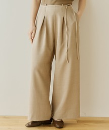 OLUN(�I����)��belt tuck slacks pants/�x���g�t���^�b�N�X���b�N�X�p���c(�X���b�N�X)