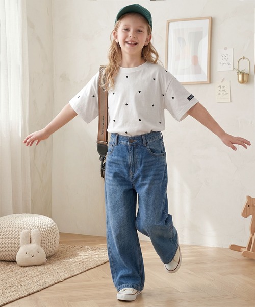 Java(ジャバ)の「【キッズ】《JaVaジャバコラボ》親子お揃い リンクコーデできちゃう!ミニハート刺繍Tシャツ(半袖)(Tシャツ/カットソー・キッズ・ホワイト×レッド/ホワイト×ブラック/ネイビー・100/120/140/160)」の21枚目の写真