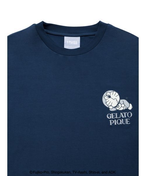 gelato pique（ジェラートピケ）の「【ドラえもん】【メンズ】プリントロンT（ルームウェア/パジャマ・メンズ・オフホワイト/ネイビー・L/M）」の5枚目の写真