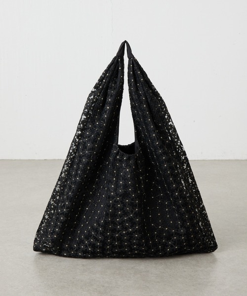 PAPILLONNER（パピヨネ）の「チュールトライアングルバッグ（トートバッグ・レディース・ブラック系その他/ブラック・FREE）」の6枚目の写真