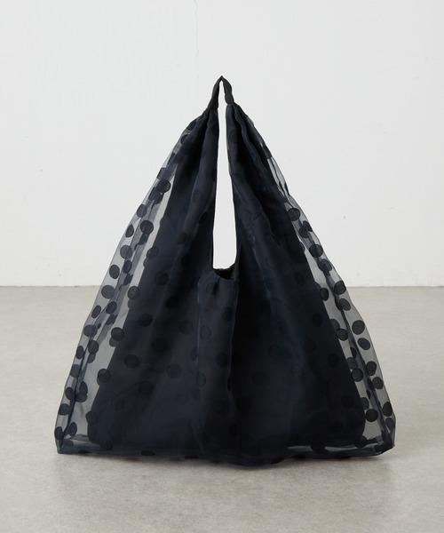 PAPILLONNER（パピヨネ）の「チュールトライアングルバッグ（トートバッグ・レディース・ブラック系その他/ブラック・FREE）」の7枚目の写真