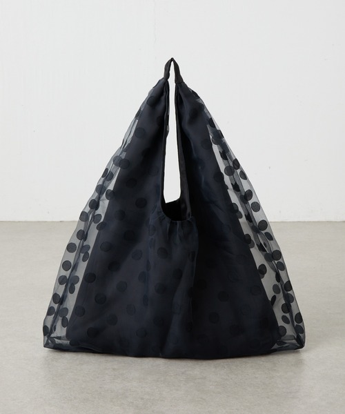 PAPILLONNER（パピヨネ）の「チュールトライアングルバッグ（トートバッグ・レディース・ブラック系その他/ブラック・FREE）」の9枚目の写真